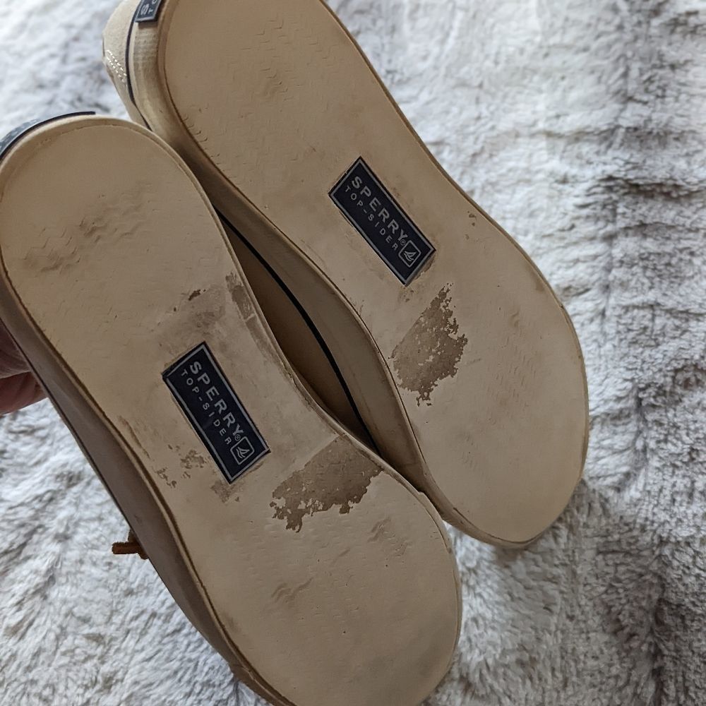Women's Cream Sperry Top Sider Sneaker size 7.5 - Picture 6 of 7